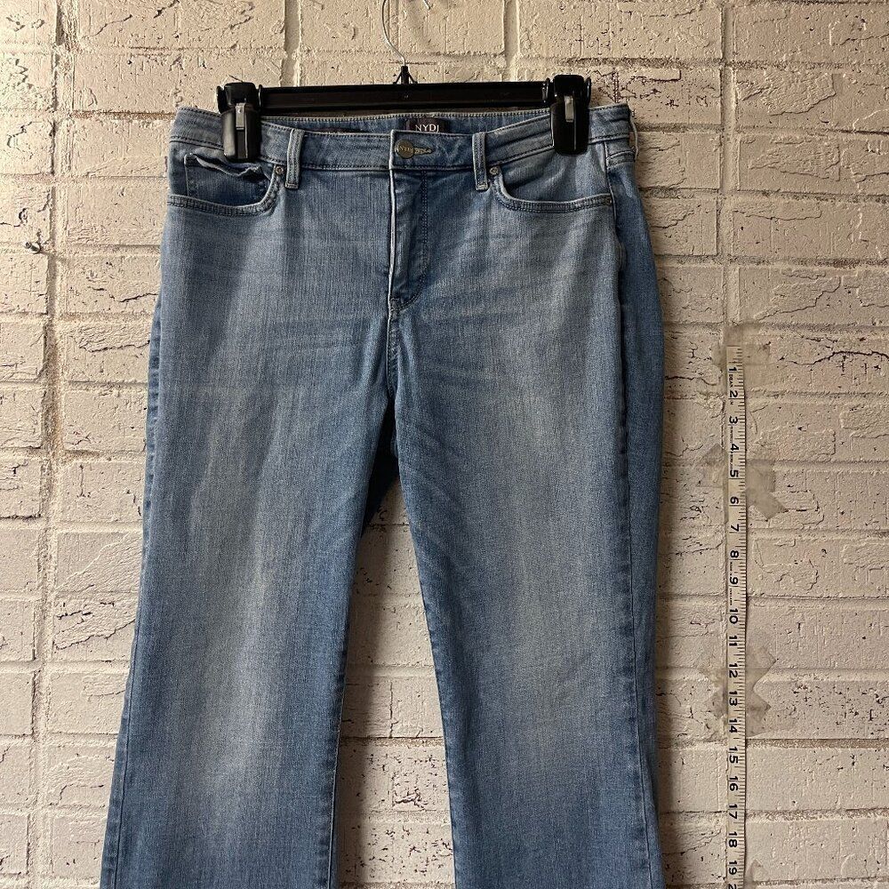 NYDJ Barbara Bootcut Jeans Blue High-Rise Lift Tuck Stretch 12